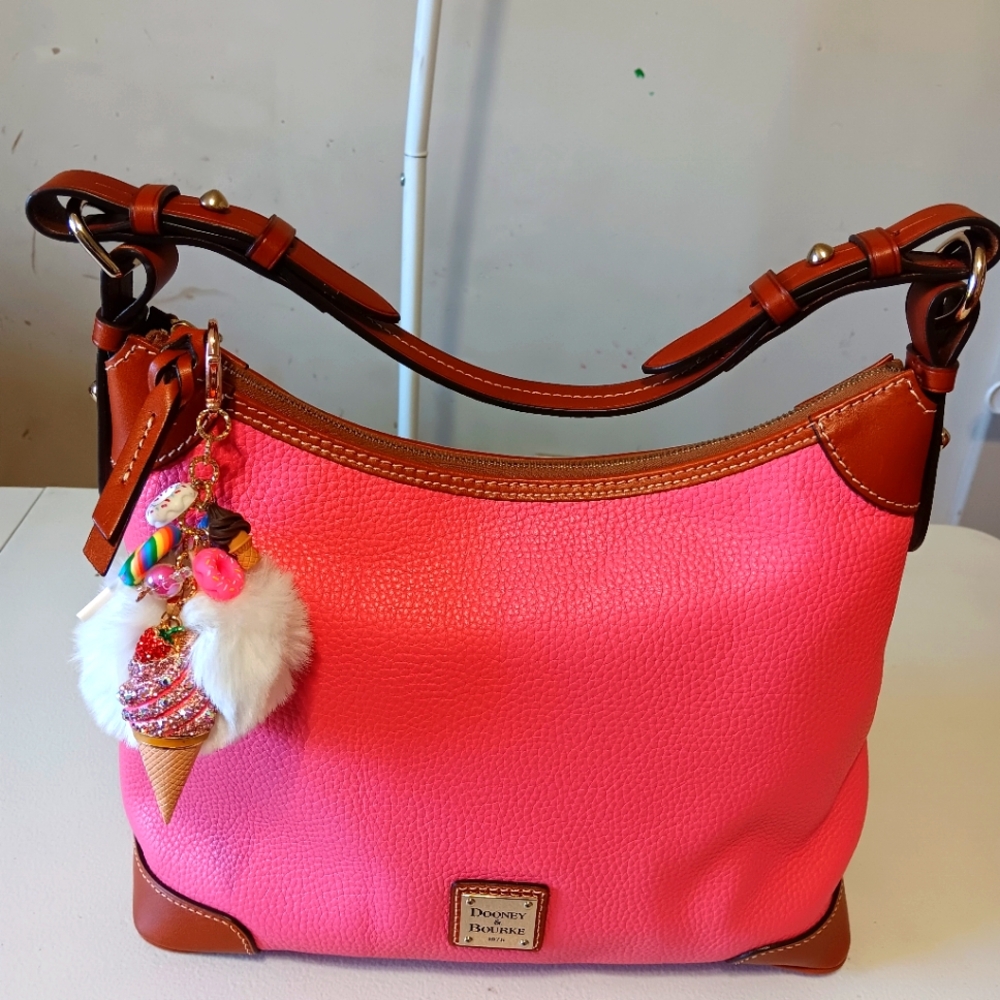 Dooney & Bourke Pink and Brown Women's Bag